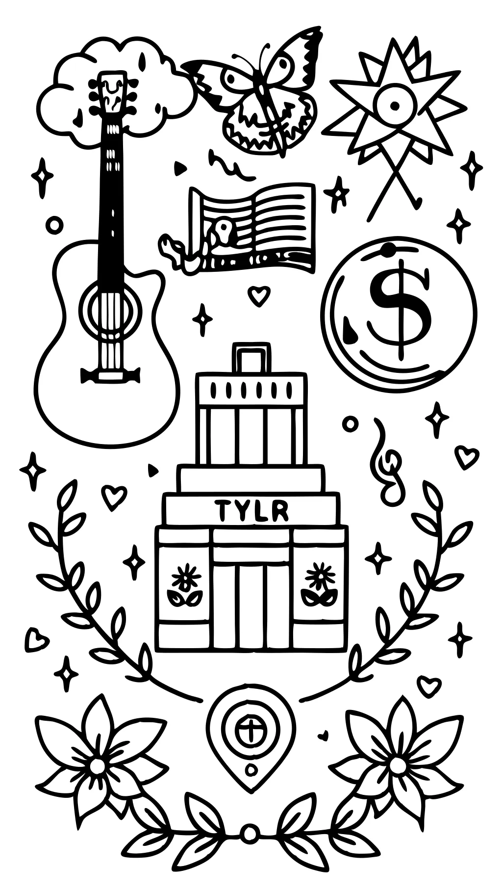 album taylor swift coloriage